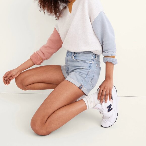 Madewell High-Rise Denim Shorts in Astell Wash - Picture 2 of 7